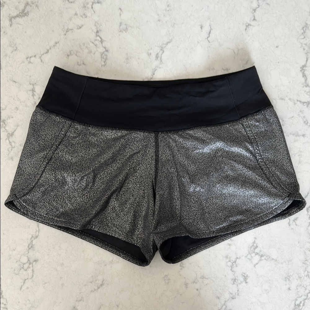 Lululemon Metallic Foil Speed Up Short